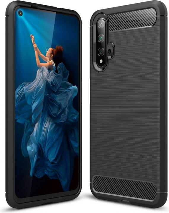 Actual product image Screenguard Huawei Nova 5T Cover Carbon Brushed Soft TPU (Huawei Nova 5T)