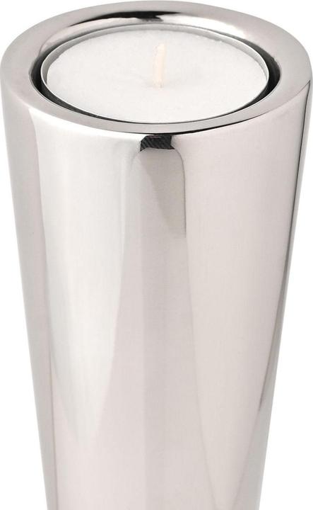 Hestia Tapered Polished Silver Tealight Holder - Large