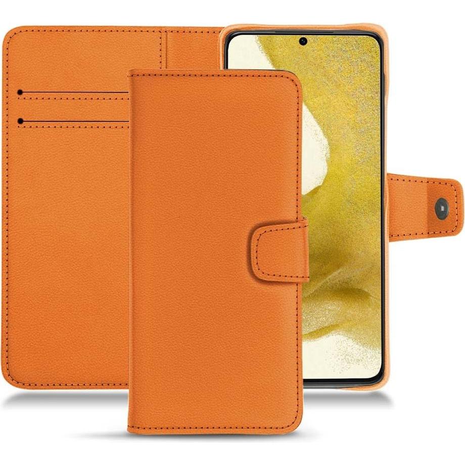 Thumbnail - Noreve Lederschutzhülle Wallet (Samsung Galaxy S22), Smartphone Hülle, Orange