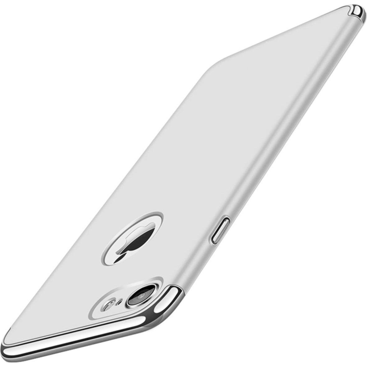 Thumbnail - König Design Handy Hülle Schutz Case für Apple iPhone 6 / 6s Bumper 3 in 1 Cover Chrom Silber (Apple iPhone 6), Smartpho...