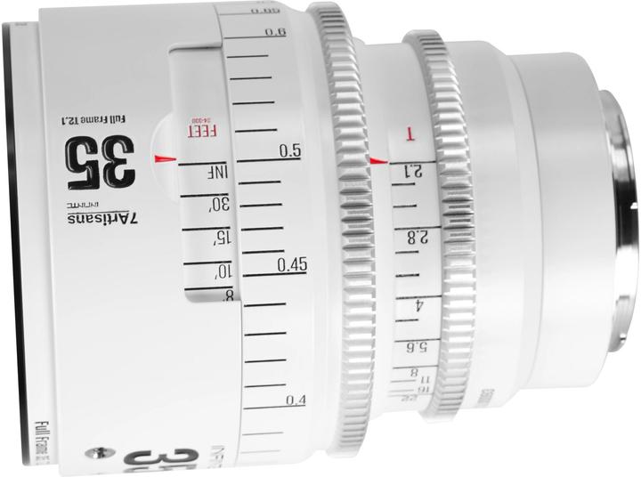Produktbild 7artisans 35T21W-EF INF 35mm T2.1 INFINTE EF Mount (White) (Canon EF, Vollformat)