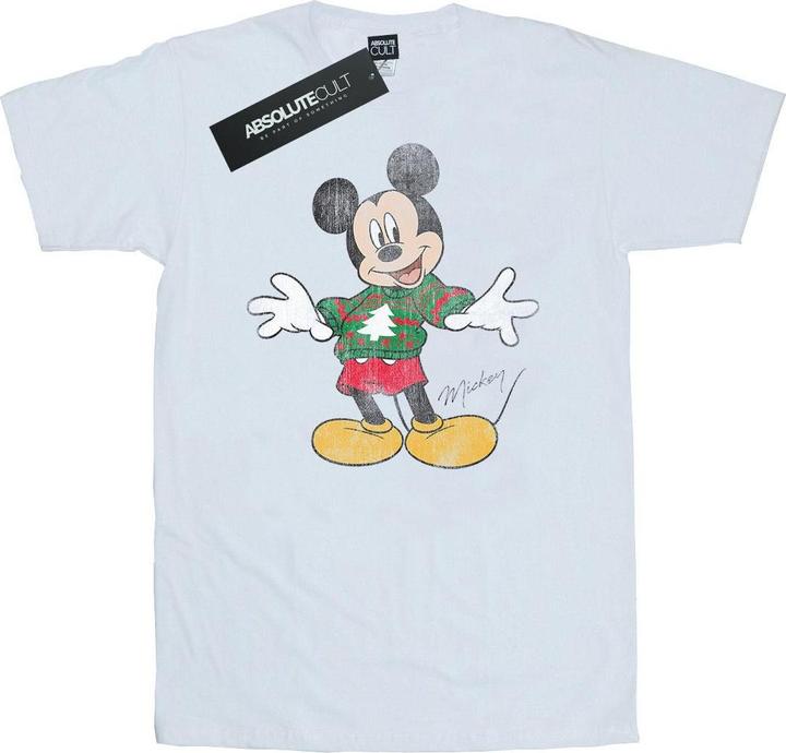 Actual product image Disney Mens Mickey Mouse Christmas Jumper T-Shirt (3XL)