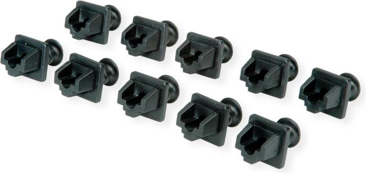 Produktbild Value RJ45-Buchsen-Staubschutz, 10er Set, schwarz (Blindmodul)