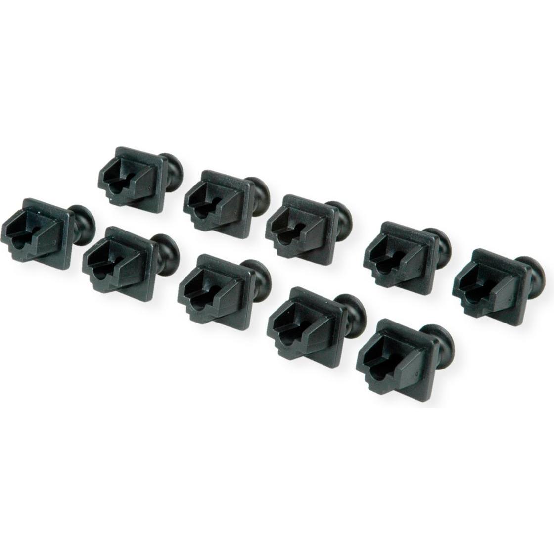 Thumbnail - Value RJ45-Buchsen-Staubschutz, 10er Set, schwarz (Blindmodul), Netzwerk Zubehör