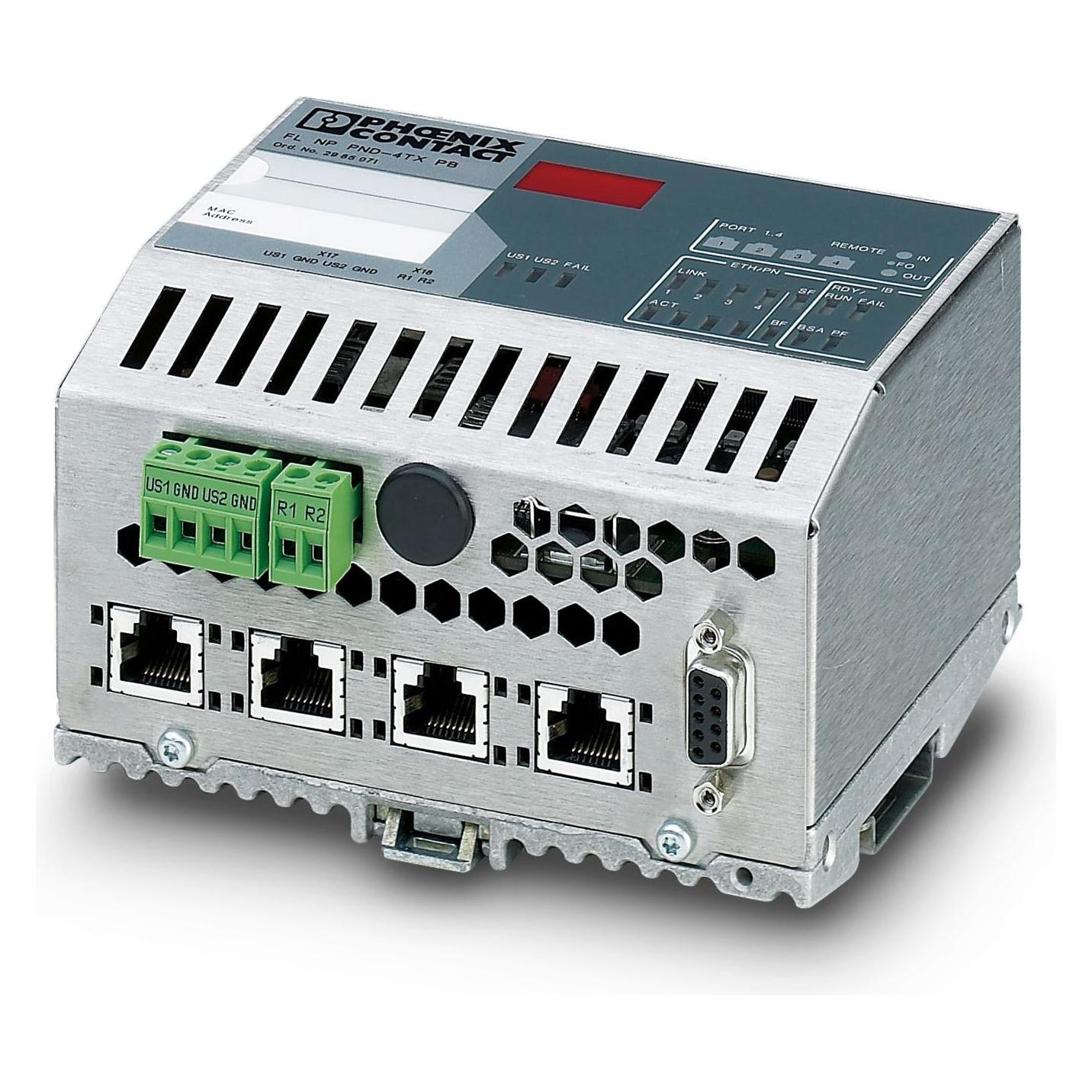 Phoenix Contact FL NP PND-4TX IB (4 ports), Netwerkschakelaar