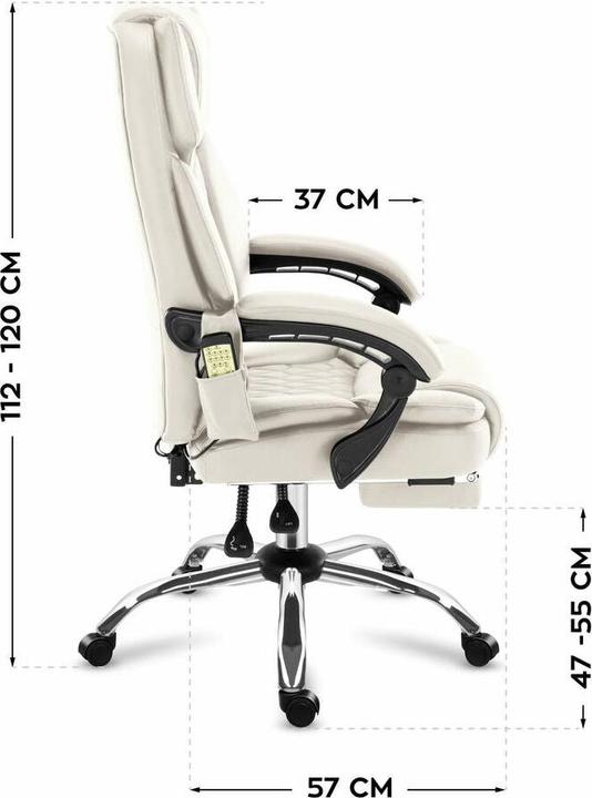 Produktbild Mark Adler Fotel obrotowy Boss 6.0 Beige (47 - 55 cm)