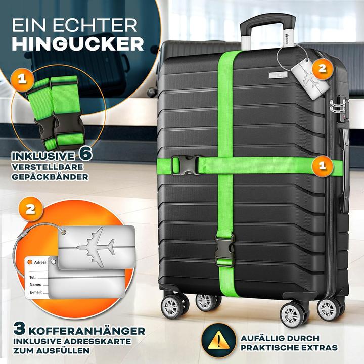Actual product image Tillvex Reisekoffer-Set mit Gepäckwaage und TSA-Schloss (3-teilig)