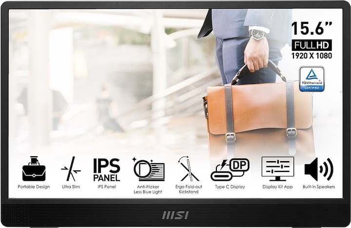 MSI PRO MP161DE (1920 x 1080 pixels, 15.60")