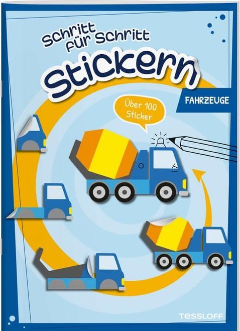 Produktbild Tessloff Stickern Schritt für Schritt. Fahrzeuge