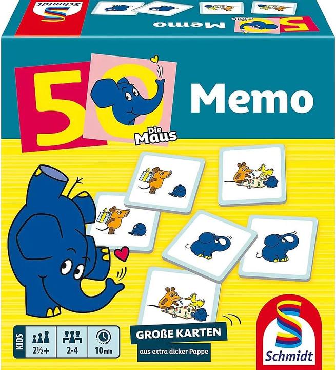 Actual product image Schmidt Spiele The mouse, elephant memo (d) (German, 2 - 4 Players)