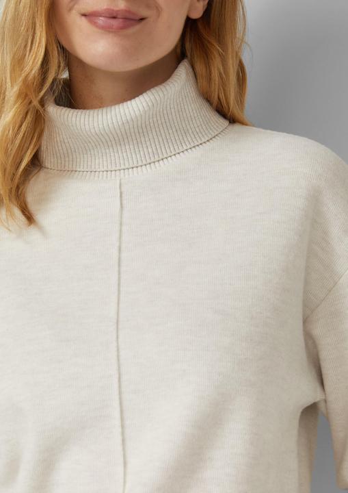 Produktbild s.Oliver Sweatshirt Feinstrick-Pullover mit hohem Rollkragen (48)