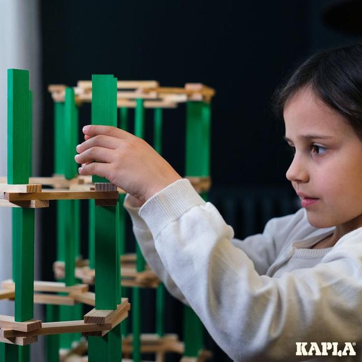 Actual product image Kapla - 40 SQUARES - Colored planks light green