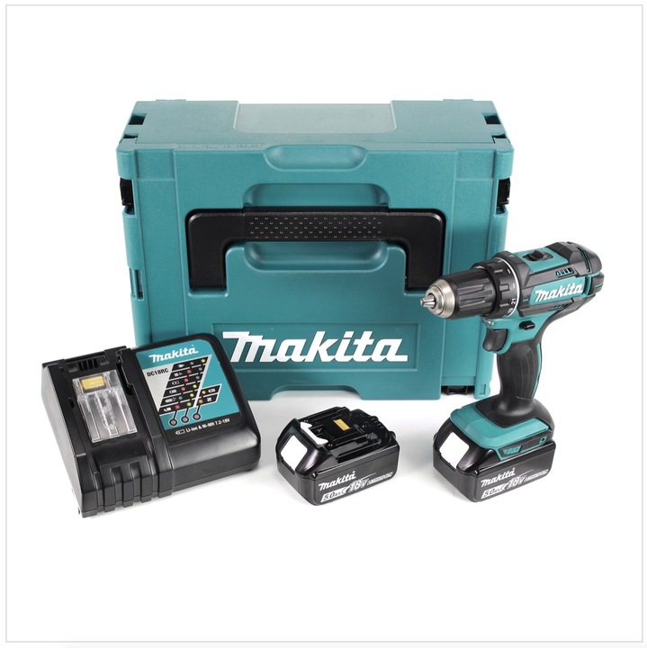 Productafbeelding Makita DDF482RTJ 18V met twee accu's (Oplaadbare batterij)