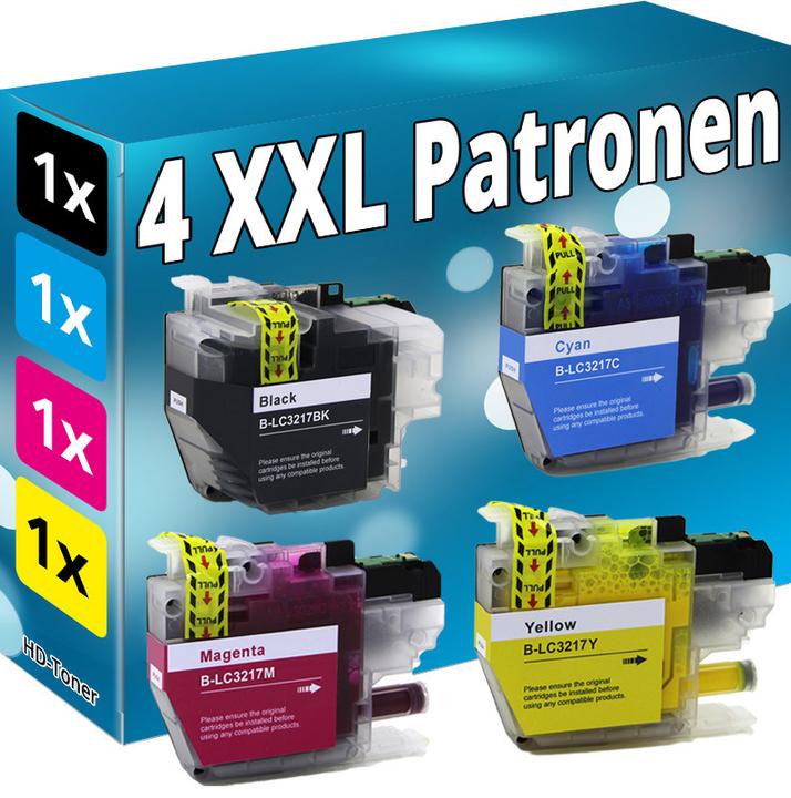 Produktbild Druckfuxx Set 4x XL Patronen kompatibel BROTHER MFC J5330DW J5335DW J5730DW J593