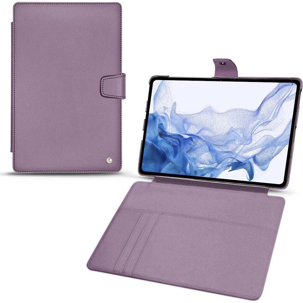 Noreve Lederschutzhülle Wallet (Galaxy Tab S8 Ultra), Tablet Hülle, Violett
