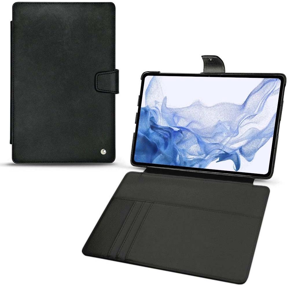 Thumbnail - Noreve Lederschutzhülle Wallet (Galaxy Tab S8 Ultra), Tablet Hülle, Schwarz
