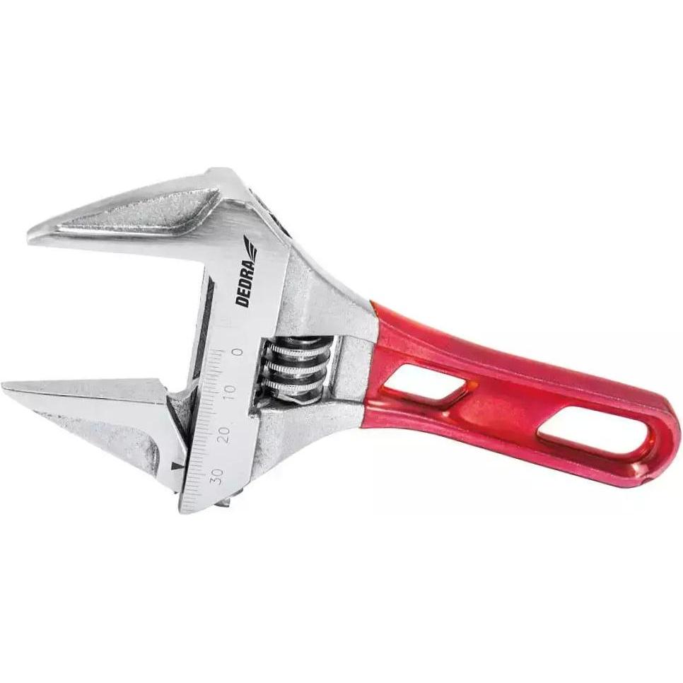 Dedra, Drehmomentschlüssel, Kurzer verstellbarer Schraubenschlüssel 140 mm, Backenbereich 0–34 mm, CRV