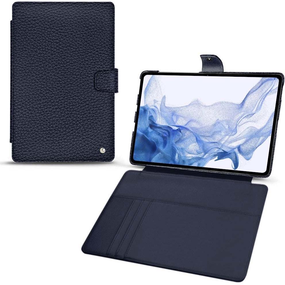 Noreve Lederschutzhülle Wallet (Galaxy Tab S8 Ultra), Tablet Hülle, Violett