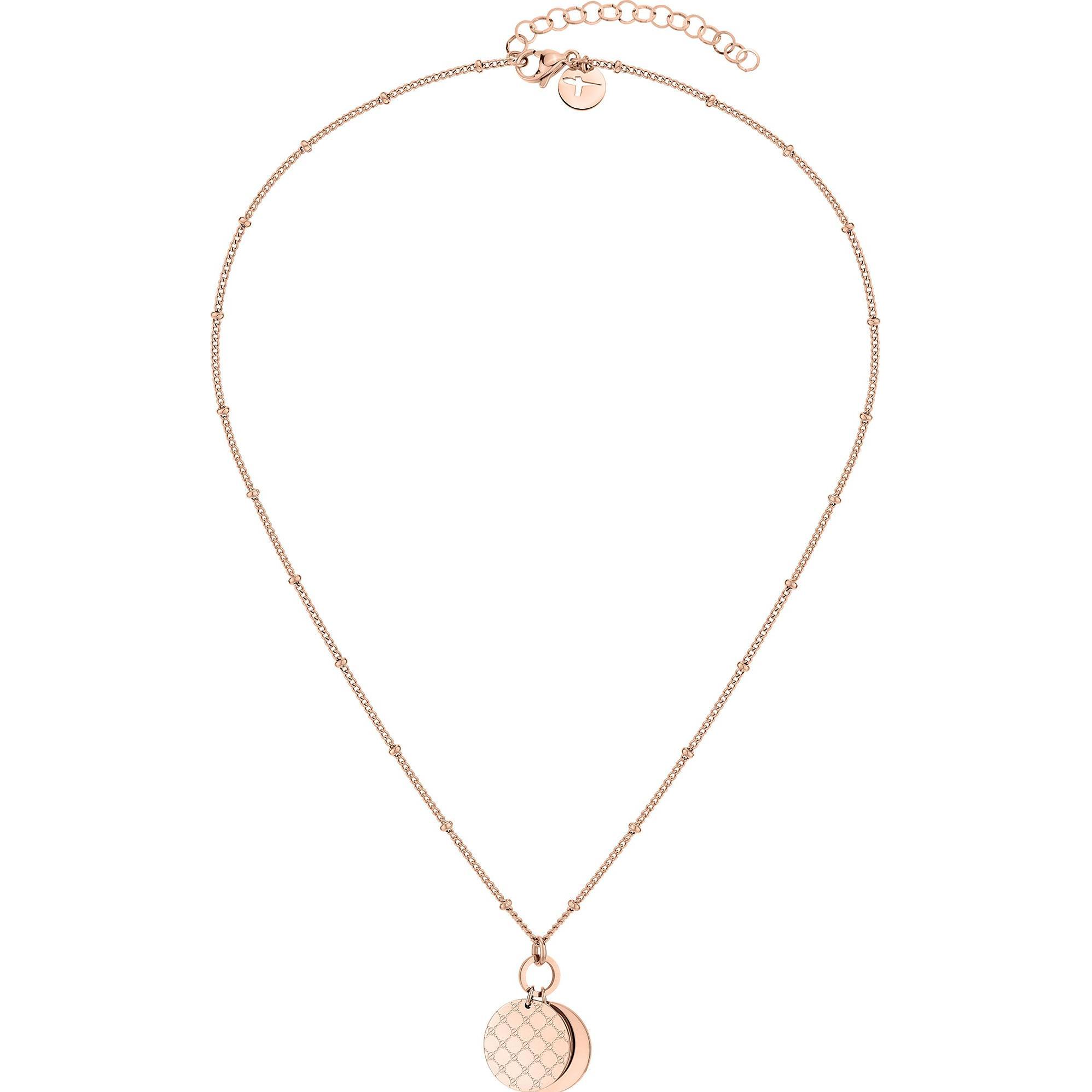 Thumbnail - Tamaris, Halsschmuck, Stylish bronze necklace TJ-0048-N-45 (chain. pendants) (L), (Edelstahl, 40 cm)