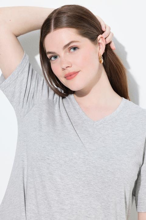 Produktbild Ulla Popken T-Shirts, 2er-Pack, V-Ausschnitt, Halbarm (58)