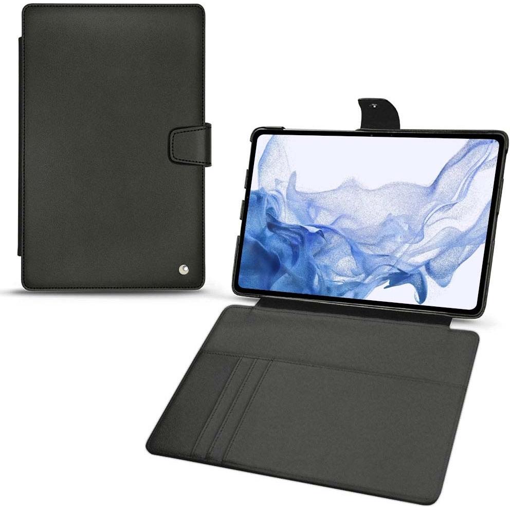 Noreve Lederschutzhülle Wallet (Galaxy Tab S8 Ultra), Tablet Hülle, Schwarz