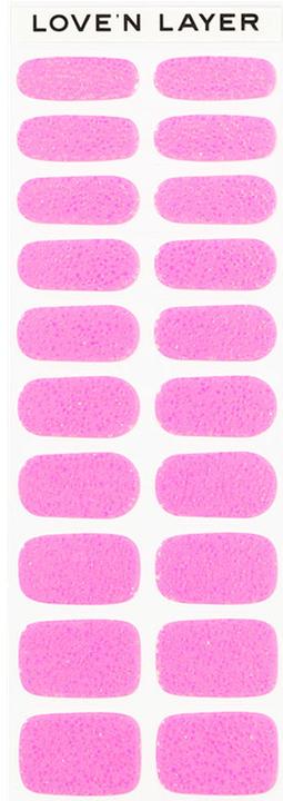 Produktbild Love'n Layer - Square Sparkle Pink (Square Sparkle Pink, Gel-Effekt Nagellack)