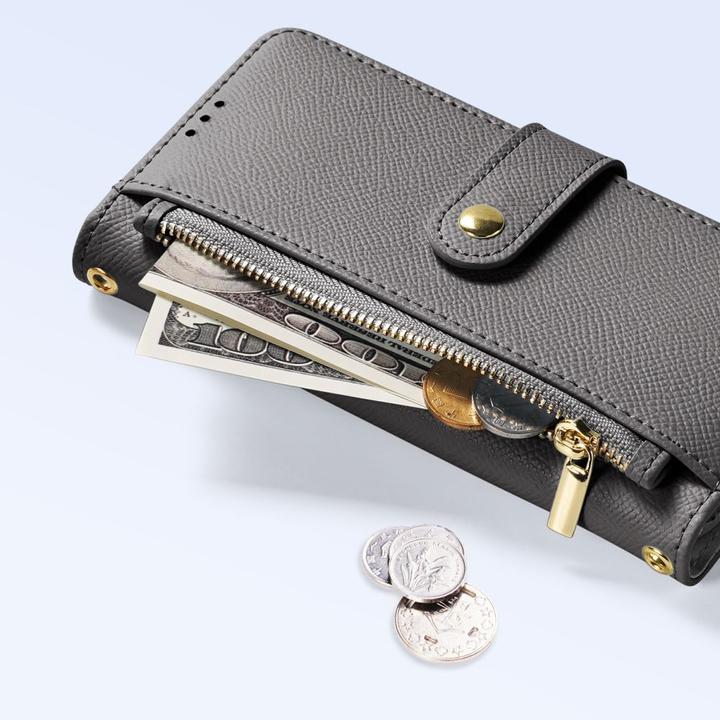 Produktbild Dux Ducis Lawa Leather Case for iPhone 15 - Gray (Apple iPhone 15)