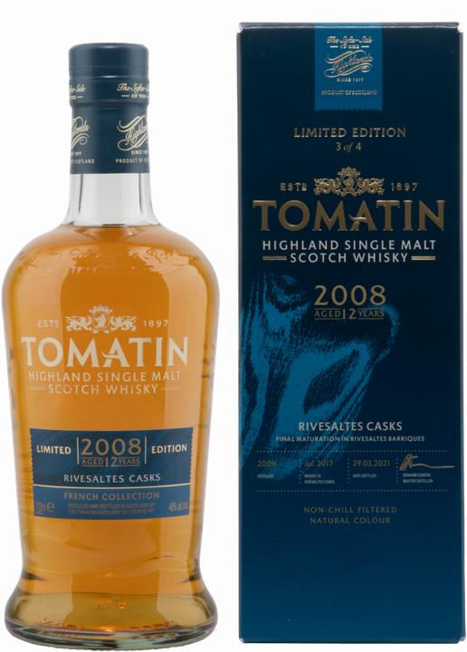 Image du produit Tomatin Single Malt Riversaltes Casks French Collection (Single Malt, Scotch Whisky)