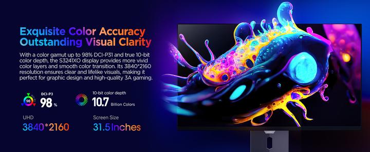 Produktbild Koorui FLAGSHIP S3241XO (3840 x 2160 Pixel, 31.50")
