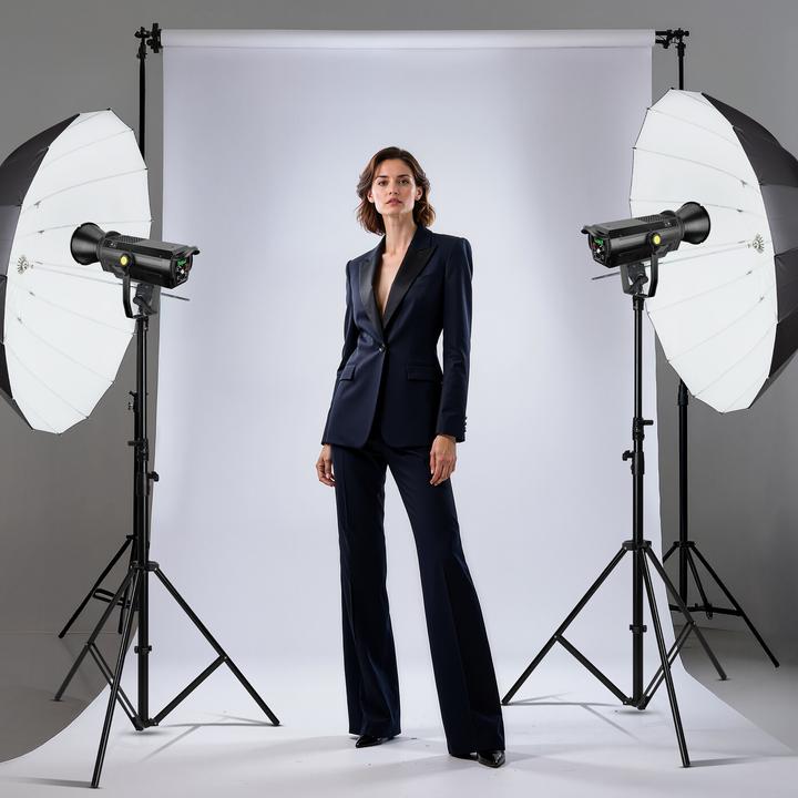 Produktbild Walimex pro Parabol Reflexschirm schwarz/weiss Ø165cm Diffusor Lichtformer Foto (Diffusorkugel, 165 cm)