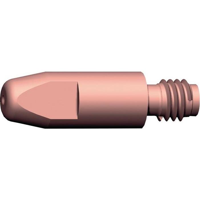 Abicor Binzel, Schweissgerät Zubehör, Stromdüse Draht-Ø 1,2 mm M 6 Länge 28 mm E-Cu für Alu