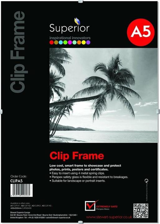 Seco Cliprahmen Clip A5 Transparent 210mm x 148mm (A5)