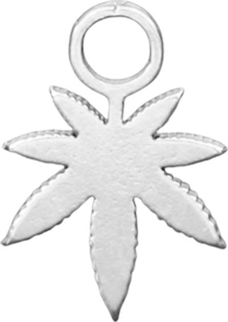 Immagine prodotto Star Piercing Anhänger silber Hanfblatt (senza ottone, Acciaio chirurgico 316L)