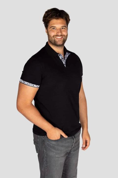 Produktbild Edelvetica Herren Scherenschnitt Polo Shirt Krageninnenseite & Armabschluss (S)