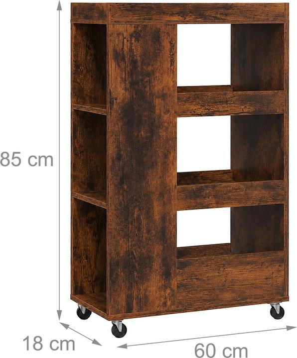 Image du produit Relaxdays Chariot de niche (18 x 60 x 85 cm)