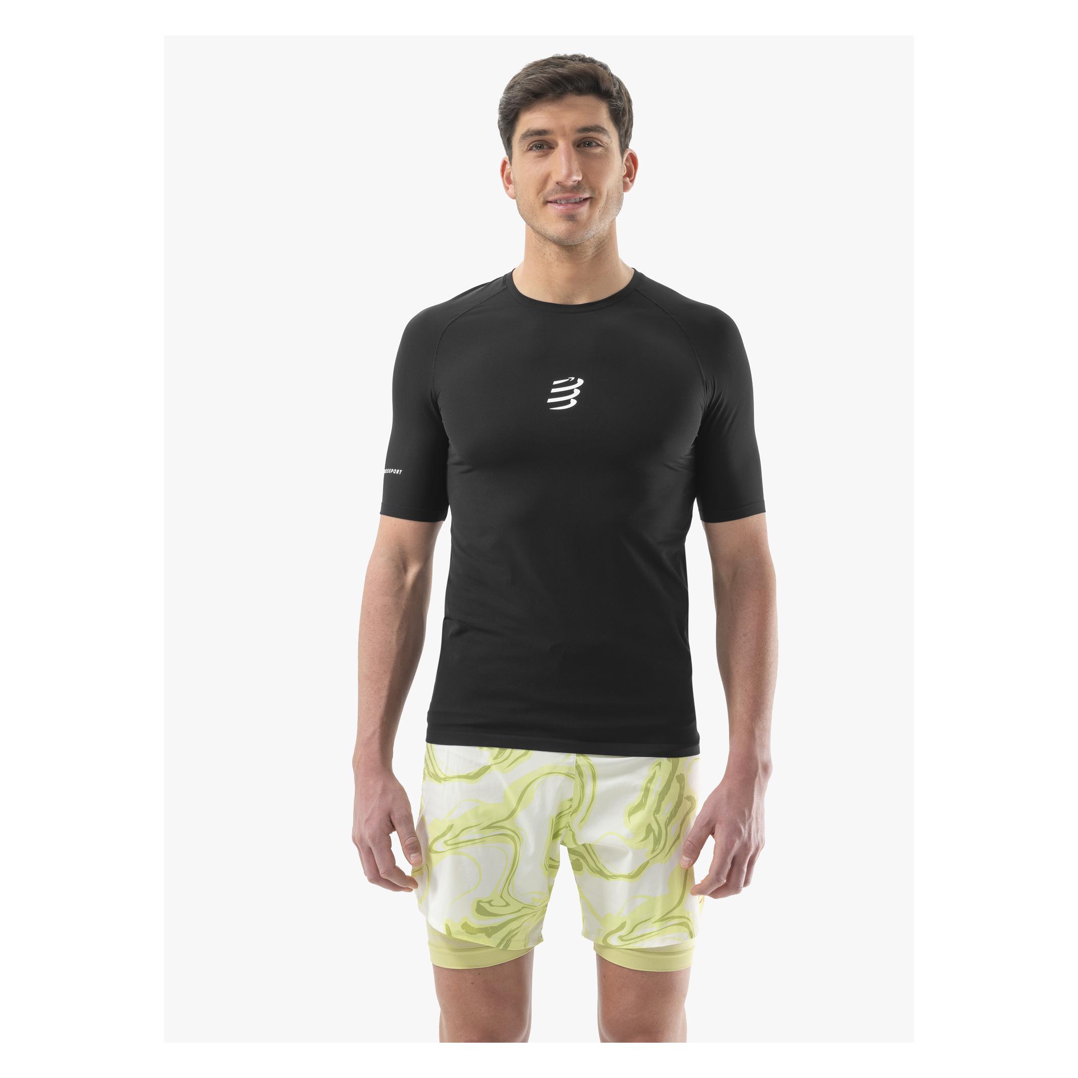 Compressport, Herren, Sportshirt, Trail Racing Ss Tshirt M (L), Schwarz, L
