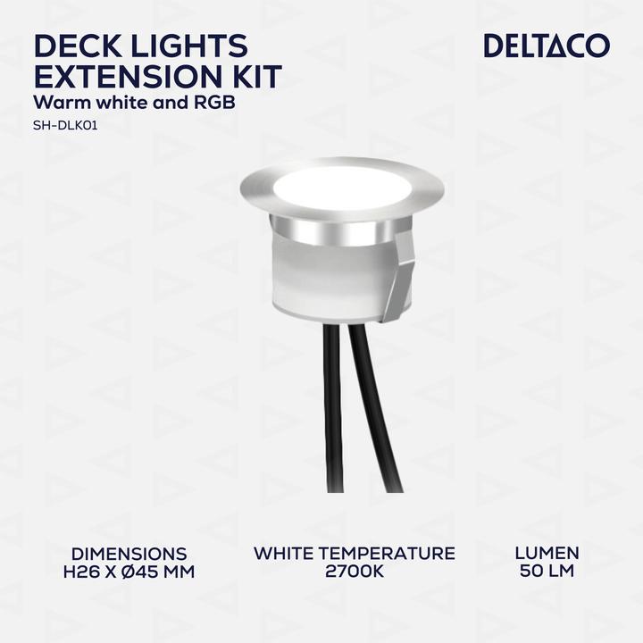 Actual product image Deltaco Patio lighting set (50 lm, IP54)