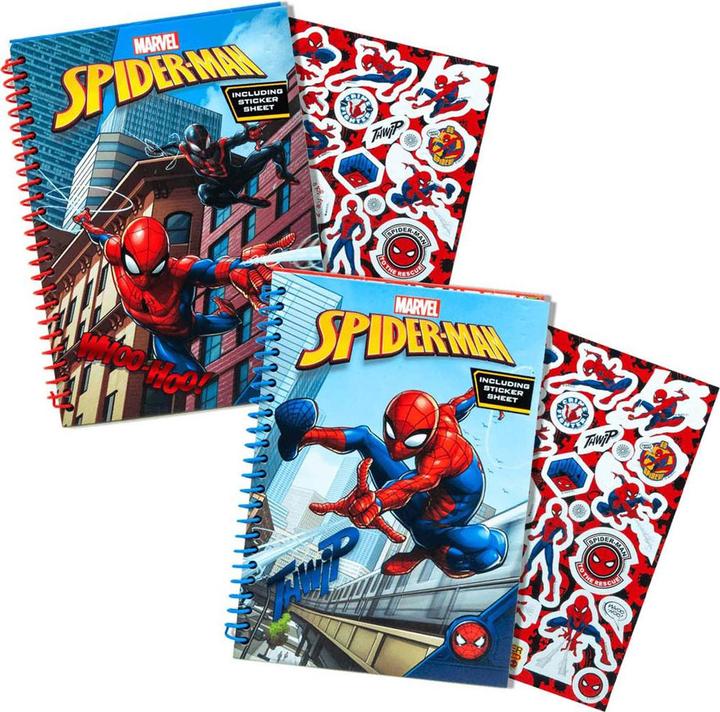 Spiderman -Glitzer-Notizbuch (Nessuna, Copertina morbida)