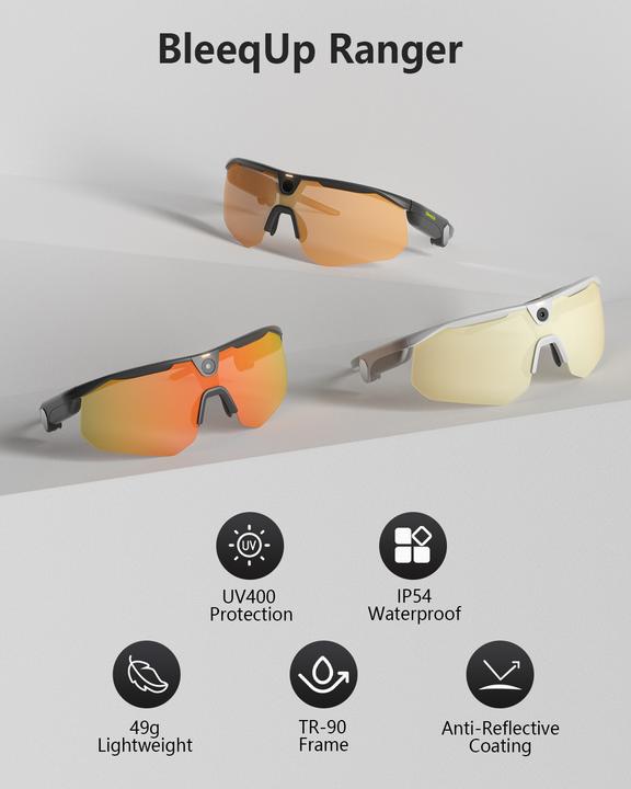 Produktbild BleeqUp Ranger AI Sports Glasses (Orange-Rot)