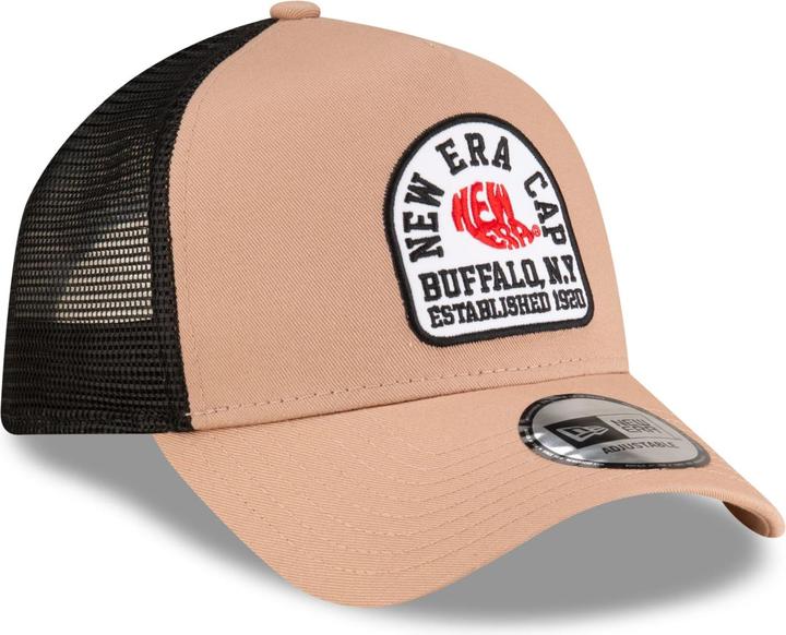 Produktbild New Era 9Forty A-Frame Trucker Cap - State Patch Beige (One Size)