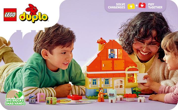 Image du produit LEGO La maison familiale de Bluey avec jeu de mémoire (10459)