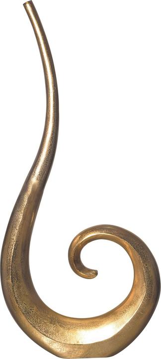 FineBuy Vase 100 cm Aluminium Blumenvase Spirale Bodenvase Wohndeko Gross Dekovase Modern