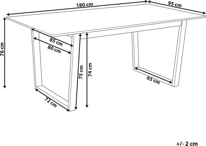 Produktbild Beliani Camden (95 x 180 cm)