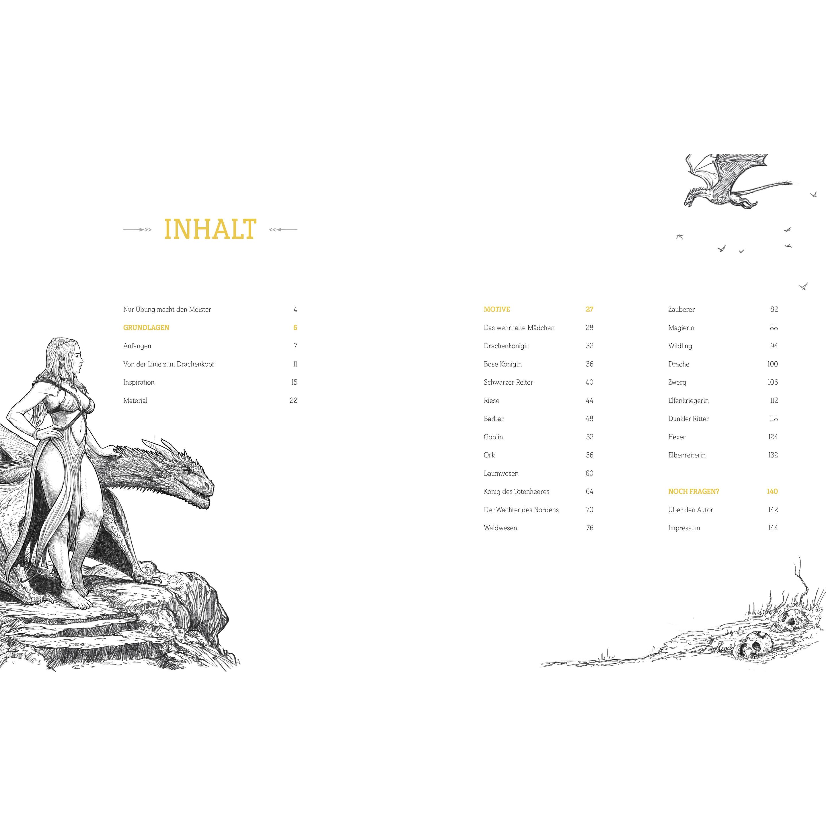 Thumbnail - Hexer, Drachen, Elfen – die beliebtesten Fantasy-Figuren zeichnen, Ratgeber von Hauke Kock