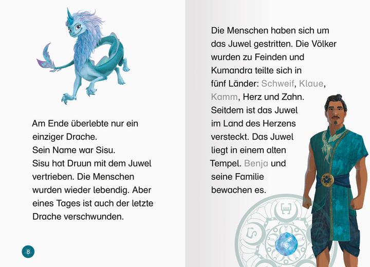 Actual product image Ravensburger Erstleser - leichter lesen: Disney Raya und der letzte Drache: Eine lange Suche (German, Annette new farmer, The Walt Disney Company, 2022)