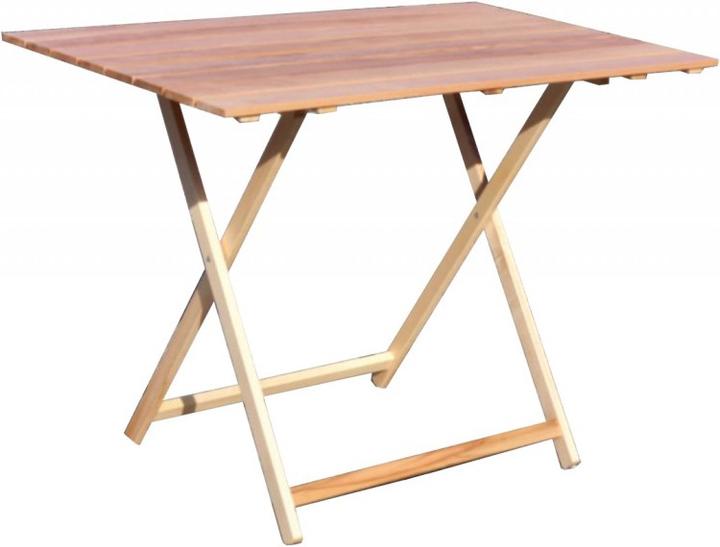 Actual product image Europe & Nature Folding table made of solid beech wood (60 cm)