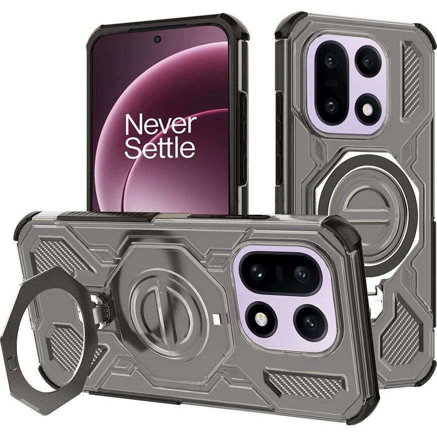 Techsuit - Carbon Shield PRO - OnePlus 15 - Smoke Black (OnePlus 15), Cover smartphone, Nero