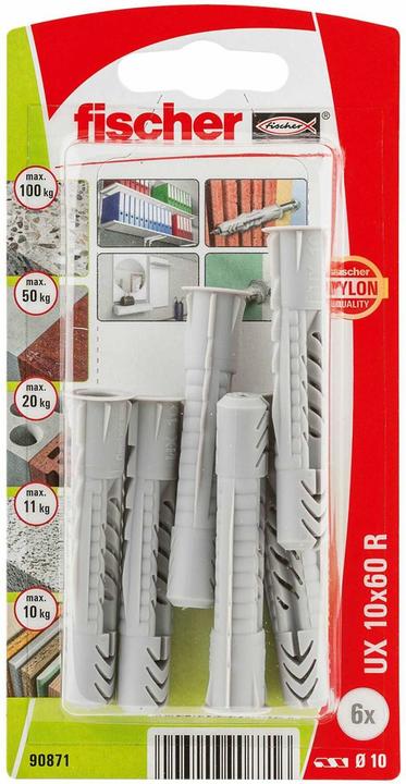 Produktbild Fischer Universaldübel UX 10x60 R K (6 Stk.)