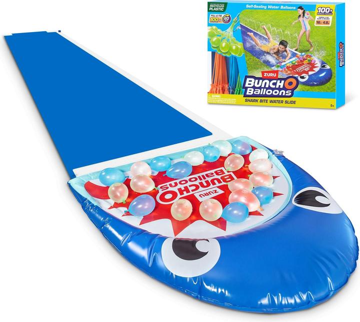 Zuru BOB water slide shark with 100+ water balloons (4.80 m)