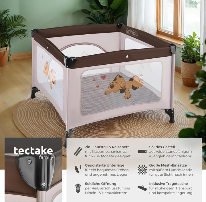 Immagine prodotto tectake Box bambini Tommy Junior 105 x 105 x 78 cm (105 cm, 105 cm)